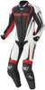 Berik Race-X Één stuk motorfiets leder pak,  zwart-wit-rood,  afmeting 60