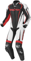Berik Race-X Één stuk motorfiets leder pak,  zwart-wit-rood,  afmeting 60