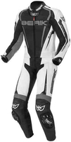 Berik Race-X Twee stuk motorfiets leder pak Zwart Grijs Wit 48