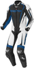 Berik Race-X Twee stuk motorfiets leder pak Zwart Wit Blauw 48