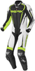 Berik Race-X Tweedelige motorfiets lederen pak,  zwart-wit-geel,  afmeting 54