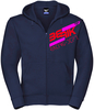Berik Racing Hoodie met ritssluiting,  rood-blauw,  afmeting XL voor man