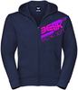 Berik Racing Hoodie met ritssluiting,  zwart-donkerrood,  afmeting L voor man