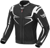 Berik Radic Motorfiets lederen / textiel jas,  zwart-wit,  afmeting 58