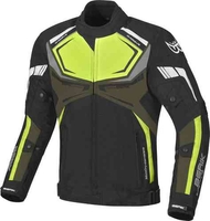 Berik Radic Waterdichte motorfiets textiel jas Zwart Groen 54