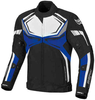 Berik Radic Waterdichte motorfiets textiel jas Zwart Wit Blauw 48