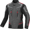 Berik Rallye Waterdichte motorfiets textiel jas,  zwart-grijs-rood,  afmeting 48