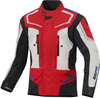 Berik Rallye waterdichte motorfiets textiel jas,  zwart-rood-blauw-beige,  afmeting 56 voor man