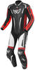 Berik RSF-Teck geperforeerd eendelig motorfiets lederen pak,  zwart-wit-rood,  afmeting 60