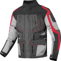 Berik Safari Waterdicht 3-in-1 textieljack voor motorfietsen,  zwart-rood,  afmeting 50 voor man