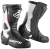 Bogotto Losail Motorlaarzen,  zwart-wit,  afmeting 45