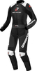Bogotto Losail Tweedelig dames motorfiets lederen pak,  zwart-wit,  afmeting 36 voor vrouw