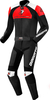 Bogotto Losail Tweedelig motorfiets lederen pak,  zwart-wit-rood,  afmeting 56