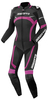 Bogotto Misano Tweedelig dames motorfiets lederen pak,  zwart-pink,  afmeting 40 voor vrouw