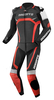 Bogotto Misano Tweedelig motorfiets lederen pak,  zwart-rood,  afmeting 58
