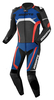 Bogotto Misano Tweedelig motorfiets lederen pak,  zwart-wit-rood-blauw,  afmeting 60
