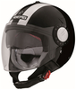 Caberg Riviera V3 Legend Jet helm,  zwart-wit,  afmeting XS