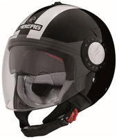 Caberg Riviera V3 Legend Jet helm,  zwart-wit,  afmeting XS