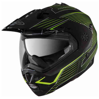Caberg Tourmax Sonic Enduro Flip-Up helm Zwart Geel XS