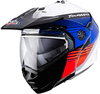 Caberg Tourmax Titan Helm,  wit-rood-blauw,  afmeting XL