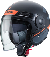 Caberg Uptown Loft Jet Helm,  zwart-oranje,  afmeting 2XL