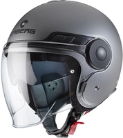 Caberg Uptown Matt-Gun Jet helm,  zwart-grijs,  afmeting M