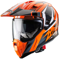 Caberg Xtrace Savana Motorcross helm,  grijs-oranje,  afmeting M