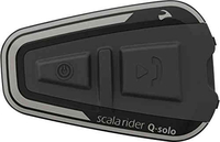 Cardo Q-Solo Bluetooth communicatiesysteem enkel Pack Zwart Eén maat