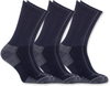 Carhartt All Season Cotton Crew Work Sokken (3-pack),  blauw,  afmeting L