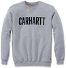 Carhartt Block Logo Sweatshirt,  grijs,  afmeting 2XL