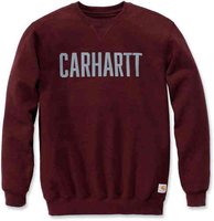 Carhartt Block Logo Sweatshirt Rood L