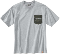 Carhartt Camo Pocket Graphic T-shirt,  grijs,  afmeting XL