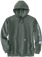 Carhartt Midweight Sleeve Logo Hoodie,  grijs-blauw,  afmeting 2XL