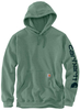 Carhartt Midweight Sleeve Logo Hoodie,  groen,  afmeting XL