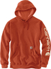 Carhartt Midweight Sleeve Logo Hoodie,  oranje,  afmeting XS