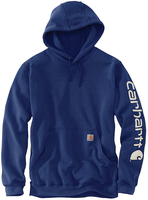 Carhartt Midweight Sleeve Logo Hoodie,  zwart-donkerrood,  afmeting XS