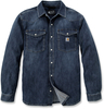 Carhartt Montana Relaxed Fit Denim Long-Sleeve Snap Front Overhemd,  afmeting S voor man