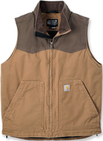 Carhartt Montana Rugged Flex Relaxed Fit Duck Vest,  bruin,  afmeting XL voor man