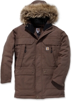 Carhartt Quick Duck Sawtooth Parka,  bruin,  afmeting L