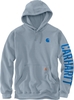 Carhartt Rain Defender Loose Fit Midweight C Graphic Hoodie,  blauw,  afmeting 2XL voor man