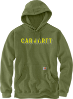 Carhartt Rain Defender Lose Fit Midweight Logo Graphic Hoodie,  groen,  afmeting L voor man