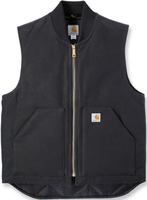 Carhartt Relaxed Fit Firm Duck Insulated Rib Collar Vest,  zwart,  afmeting 2XL voor man