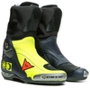 Dainese Axial D1 Replica Valentino Motorlaarzen,  blauw-geel,  afmeting 46