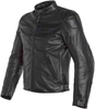 Dainese Bardo Geperforeerde motorfiets lederen jas Zwart 48