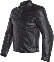 Dainese Bardo Motorfiets lederen jas,  zwart,  afmeting 56