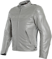 Dainese Bardo Motorfiets lederen jas,  zwart-grijs,  afmeting 58