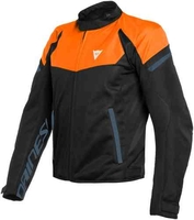 Dainese Bora Air Tex Motorfiets textiel jas Zwart Blauw Oranje 60