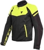 Dainese Bora Air Tex Motorfiets textiel jas Zwart Geel 52