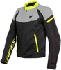 Dainese Bora Air Tex Motorfiets textiel jas Zwart Grijs Geel 50