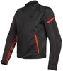 Dainese Bora Air Tex Motorfiets textiel jas,  zwart-rood,  afmeting 56